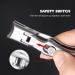 KEENSUN Nail Clippers 16mm Wide Jaw Opening Ultra Sharp Nail Clippers for Cutting Thick Nails Extra Large Toenail & Fingernails Clippers with Safety Lock and Nail File for eniors Men Adult (Silver) Modern - Buy Online on GoSupps.com