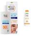 Garnier Ambre Solair Set made of UV sun protection fluid with LSF 50+ light and non-fatty sunscreen with hyaluronic acid + sun protection milk with SPF 20 protection against UVA/UVB radiation waterproof Super UV fluid + body cream