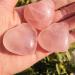 Natural Crystal Rough 3pcs Natural Crystal Stone Rose Quartz Love Heart Shaped Stone Crystal gemston 30mm