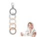 Silicon bite ring baby toys baby silicone pacifier clip bite ring babies baby biting toys bite ring 3 months + baby toddler silicone pacifier clip (gray)