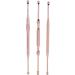 3pcs Stainless Steel Earpick Set - Double Ended Wax Remover & Cleaner Curette Spoon - Buy Online on GoSupps.com