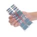 NCTCITY Gel Nail Polish Strips Stickers 20 Full Wraps Semi-Cured Nail Art Sticker Waterproof Self-Adhesive Gel Stickers Decals with Nail File for Cute Women Girls (Blue Plaid) Bss-0067