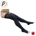 Thigh High 20-30 mmHg Compression Stockings - Open Toe - Black - Reduce Leg Swelling | International Shipping Available - Buy Online on GoSupps.com