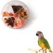 Parrot Foraging Wheel Bird Feeder Chew Toy for Parakeet Cockatiel Conure African Grey (Transparent) - Buy Online on GoSupps.com