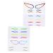 MERRYHAPY MERRYHAPY Eyeliner Stickers for Stage Performance Easy-to-Apply Self-Adhesive Makeup Stickers for Women Set of 4