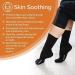 Remedywear Moisturizing Eczema Socks for Adults - Large Black Size | Inflammation Relief with Tencel & Zinc - Buy Online on GoSupps.com