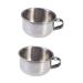 Frcolor Rasuradoras Para Hombres 2 piece of hairdresser with bowl cup of soap steel handle steel handle stainless brush cup durable bare trashur m quinas de afeitar para Hombres mediumx2pcs image 1x2stk