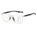 TR90 Flexible Blue Light Blocking Reading Glasses Progressive Multifocus Computer Readers Anti Glare Glasses(Couleur:Clear Grandeur:0.0X)