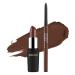 Mented Cosmetics | Semi Matte Nude Lipstick Dark Night & Lip Liner (Night)
