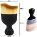 Miaija 2Pieces Tanning and Makeup Brush Easy to Carry Concealer Brush Premium Quality Blending Brush Body Kabuki Foundation Brush for Makeup Beginner - Buy Online on GoSupps.com