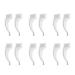 WINOMO 20 Pairs Soft Silicone Eyeglass Anti-Slip Ear Pads (Transparent)