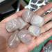 Aura Rose Quartz Tumbled Stones Natural Polished Crystal Gemstones Reiki Home Decoration - (Color: 100g Size: 20-30mm) Natural Stones and Minerals - Buy Online on GoSupps.com