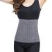 Thermal Lumbar Support Lower Back Belt Brace Cashmere Knit Stomach Kidney Warmer Thicken Thermal Cashmere Knit Warmer Band Abdominal Binder Stomach Lumbar Lower Back Support Brace Waist Grey (m)