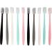 Suicra Soft Brush Toothbrush Set - 10 Portable Mini Hiking Toothbrushes in Ice Cream Colors for Couples | Travel & Home Use with Holder - Buy Online on GoSupps.com