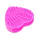 Silicone Makeup Applicator Makeup Brush Cleaning Supplies Heart-shaped 8X8.5cm Rosy