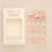 24Pcs/Set Press On Nails Long White Striped Colored Diamond False Nails Acrylic Fake Nails Full Cover Nails Tips Artificial Finger Manicure Press on nails for Women and Girls - Buy Online on GoSupps.com