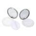 FRCOLOR 2pcs Box Powder Box Plastic to Go Containers Face Powder Case Plastic Loose Powder Case Simple Miss