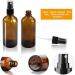 Buy Girafeda 4-Piece 100ml Glass Spray Bottle Set - Small Brown Atomizer for Travel Essential Oils & Perfume - Buy Online on GoSupps.com
