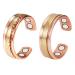 YINOX Magnetic Ring Copper with 4 Magnets for Antique Men Adjustable Arthritis Pain Relief Copper 2 Pack Copper
