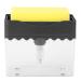 QANYEGN Kitchen Automatic Detergent Dispenser Detergent Dispenser with Sponge Press Soap Box for Kitchen Bathroom Accessory