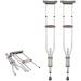 Crutches for Adults Underarm Foldable Underarm Crutches for Disabled People Elderly Mobility Aluminium Lightweight Adjustable Axilla Crutches Great for Travel or Work Lucky Star - Buy Online on GoSupps.com
