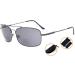 Eyekeper Bifocal Sunglasses - Flexible Bridge Titanium Gunmetal Frame +1.50 Gray Lens for Reading - Lightweight and Stylish International Shipping Available - Buy Online on GoSupps.com