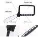 Magnifiers 2X Handheld Folding Magnifier with 5 Led Light Hd Acrylic Square Magnifying Glass for Elderly Reading Newspaper Looking/White - Buy Online on GoSupps.com