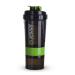SJLS 3 Layers Shaker Protein Bottle Powder Shake Cup Large Capacity Water Bottle Plastic Mixing Cup Body-Building Exercise Bottle (Farbe : Green)