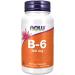 Now Foods Vitamin B6 (Pyridoxine) 100mg 100 Vegan Capsules Gluten Free Soy Free Vegetarian Non-GMO
