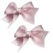 xbiez 1pair Mini Bowknot Shape Hairpins Hot Girls Ribbon Bowknot Hair Clip Makeup Hair Clip for Woman Ponytail Hair Clip Pink