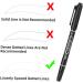 DOITOOL 6pcs Eyebrow Pen Eyebrow Pen Marking Pen Pen Simple 13.9x1.8cm Black - Buy Online on GoSupps.com