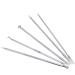 5pcs/set Acne Needle Tweezers Blackhead Pimples Removal Pointed Bend Face Skin Care Tools Comedone Acne Extractor - Silver - Buy Online on GoSupps.com