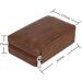 Cigar Humidor Case Portable Leather Humidor Box in Cedar Wood with Humidifier and Removable Cedar Tray - Buy Online on GoSupps.com