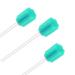 Wellgler's Sterile Sponge Mouth Swabs,Disposable Oral Swabs,Individually Wrapped (100pcs,sky blue) Plum shape sky blue 100