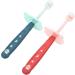 Homsfou Silicone Baby Toothbrush Set | 6-Pack for 6-12 Months | Safe & Soft Manual Teeth Cleaning Tools - Buy Online on GoSupps.com