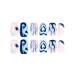 Kamize Blue Heart Square Press on Nails - Medium Full Cover Acrylic False Nails for Women and Girls - Buy Online on GoSupps.com