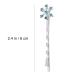 Lurrose 6pcs Snowflake Hair Clip with Blue Rhinestone - Metal Bobby Hair Pins - Buy Online on GoSupps.com