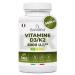 Bandini® Vitamin D3 + K2 | 365 Tablets (ANNUAL ADVANCE) - Premium Quality: 200mcg K2VITAL® - 99.7+% All-Trans K 2-MK7 + 1000 IE Vitamin D Cholecaciferol | Bone, Teeth, Immune System