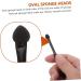 CANIGHT 25 Pcs Double Ended Eye Shadow Stick Lip Balm Brush Tool Eyeshadow Applicator Black Plastic - Buy Online on GoSupps.com