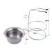 Modern Stainless Steel Shaving Brush Stand & Soap Dish Kit - Perfect Shaving Accessories for Men - Buy Online on GoSupps.com