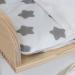 Puckdaddy Wrap Support Freya 77x75 cm - 100% Cotton Diaper Pad Oeko-Tex Certified Star Pattern - Removable Frote Movement Gray Stars - Buy Online on GoSupps.com