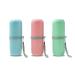 FOBBHOME 3 Pack Travel Toothbrush Case and Carrier Portable Business Trips Wash Cup Plastic Holder Organizer for Camping School Trips and Daily Use