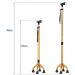 Old Man Crutches Retractable Four-Foot Cane Small Four-Corner Cane Elderly Slip Single Turn to Adjust Disabled Walker Interesting Bathing in Sunlight - Buy Online on GoSupps.com