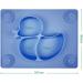 SILIVO Upgraded Silicone Non-Slip Baby Placemat with Suction Cups - Navy Blue Duck | Baby Plates for Infants, Toddlers, and Kids - Buy Online on GoSupps.com