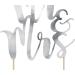 PartyDeco Topper Mr And Mrs for Wedding Cake Silver Colour - Buy Online on GoSupps.com