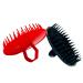 G.B.S Scalp Exfoliator 4 Pack - Silicone Bristle Scrubber for Scalp & Beard - Red & Black - Large Size with Ergonomic Design - Buy Online on GoSupps.com