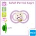 MAM Perfect Night Silicone Pacifier 16+ for Girls - Set of 2 with Sterilized Transport Boxes | International Shipping Available - Buy Online on GoSupps.com