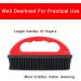 Pet Hair Removal Brush - Silicone Tool for Cleaning & Grooming Cats & Dogs - Lint & Debris Remover - Black & Red (Red) - Buy Online on GoSupps.com