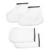 Ipetboom 2 Pairs Hand and Foot Mask Wax Socks Paraffin Wax Foot Bags Wax Tools Wax Hand Gloves Paraffin Wax for Hands Boot Glove Bath Mittens White Knitted Fabric Spa Facial Mask