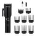 Geepas Professional Hair Clipper Digital Electric Stubble Beard Trimmer Hair Clipper Creates Fine Lines Contours - Cordless Electric Hair Clipper Smooth - Rechargeable Battery